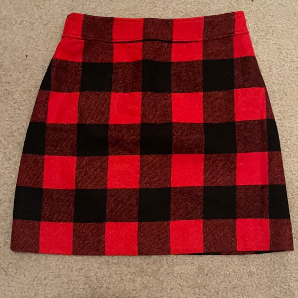 Jcrew plaid skirt